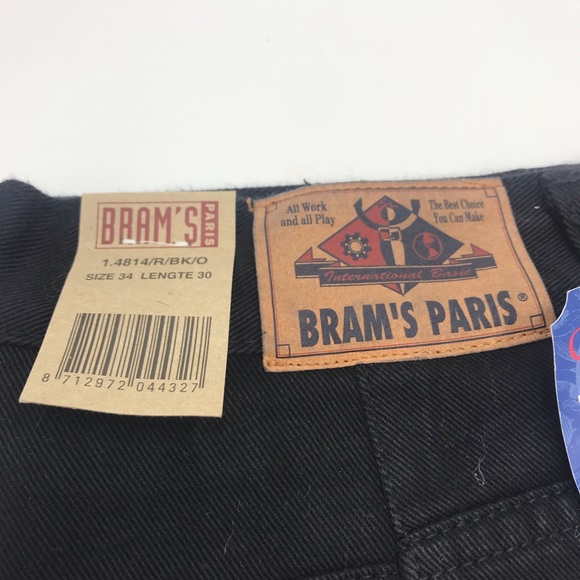 BRAM’S PARIS| Mom Jean in Blk (Workwear jean) NWT - Picture 9 of 13